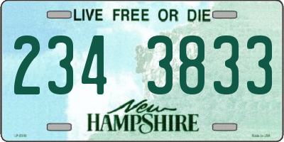 NH license plate 2343833