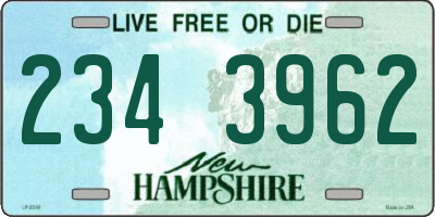 NH license plate 2343962
