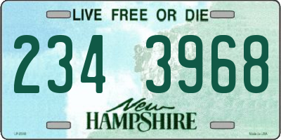NH license plate 2343968