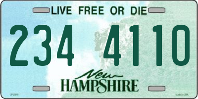 NH license plate 2344110