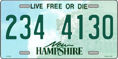NH license plate 2344130