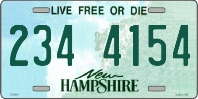 NH license plate 2344154