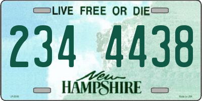 NH license plate 2344438