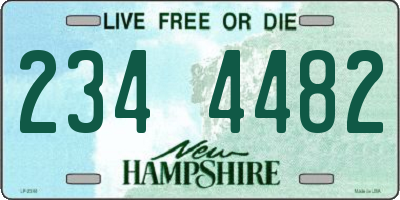 NH license plate 2344482