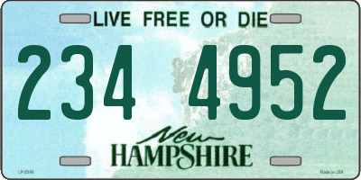 NH license plate 2344952