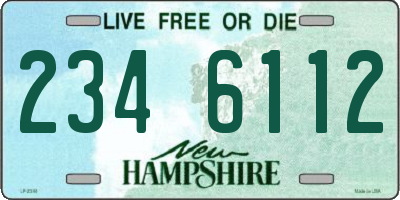 NH license plate 2346112