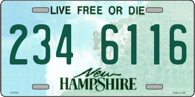 NH license plate 2346116