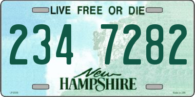NH license plate 2347282