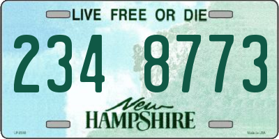 NH license plate 2348773