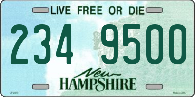 NH license plate 2349500