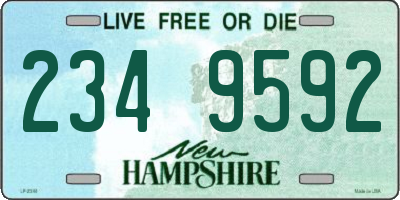 NH license plate 2349592