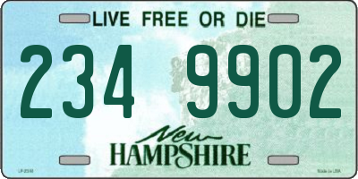 NH license plate 2349902