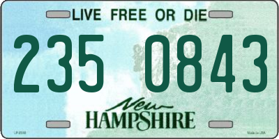 NH license plate 2350843