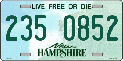 NH license plate 2350852