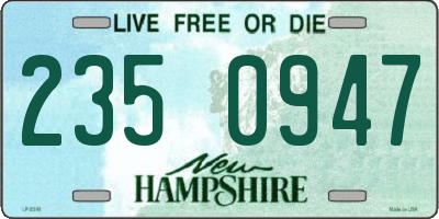 NH license plate 2350947