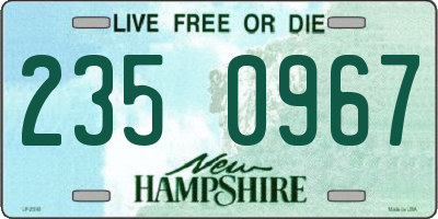 NH license plate 2350967