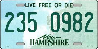 NH license plate 2350982