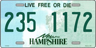 NH license plate 2351172