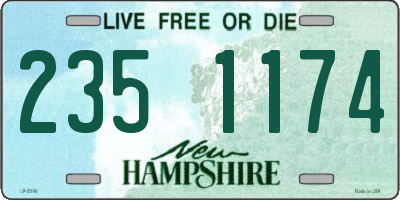 NH license plate 2351174