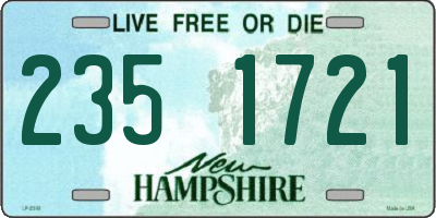 NH license plate 2351721