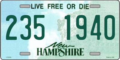 NH license plate 2351940