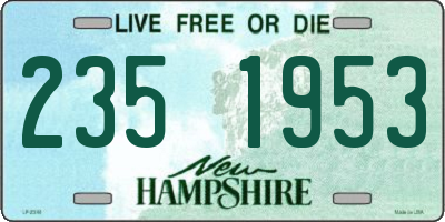 NH license plate 2351953