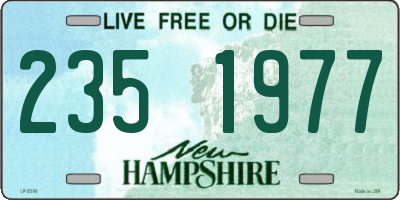 NH license plate 2351977