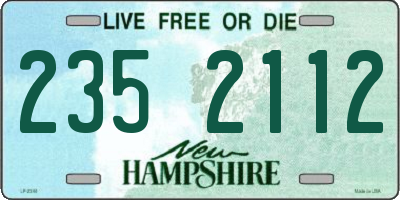 NH license plate 2352112