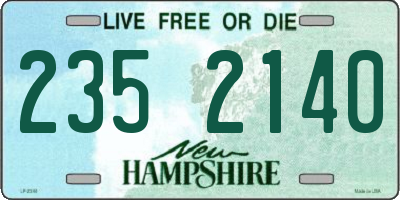 NH license plate 2352140