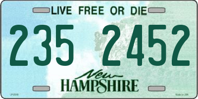 NH license plate 2352452