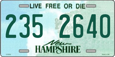 NH license plate 2352640