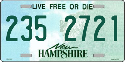 NH license plate 2352721