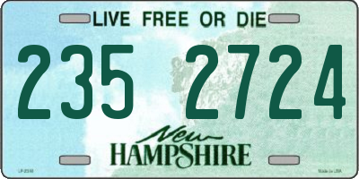 NH license plate 2352724