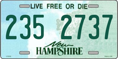 NH license plate 2352737