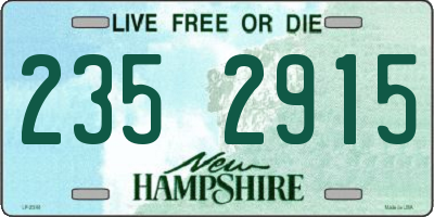 NH license plate 2352915