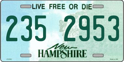 NH license plate 2352953