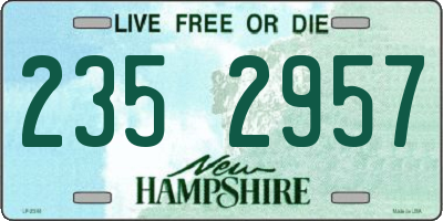 NH license plate 2352957