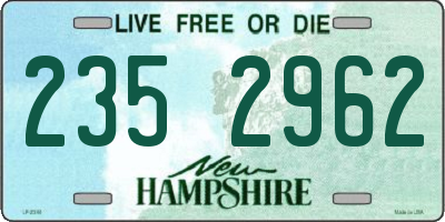 NH license plate 2352962