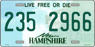 NH license plate 2352966