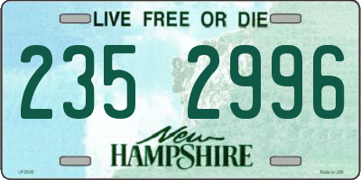 NH license plate 2352996