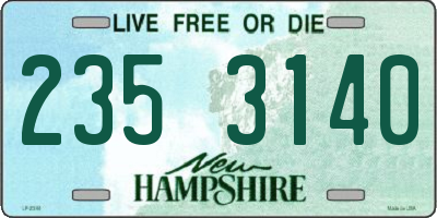 NH license plate 2353140