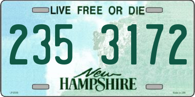 NH license plate 2353172