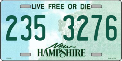 NH license plate 2353276