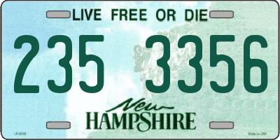 NH license plate 2353356