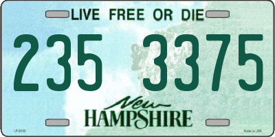 NH license plate 2353375