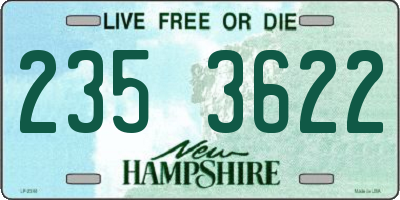 NH license plate 2353622