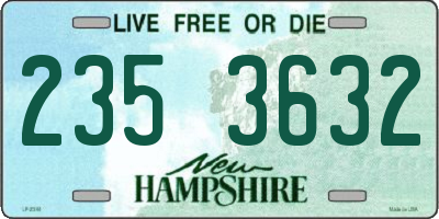 NH license plate 2353632