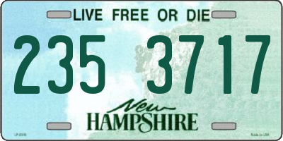 NH license plate 2353717