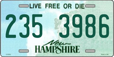 NH license plate 2353986