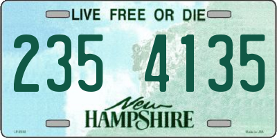 NH license plate 2354135